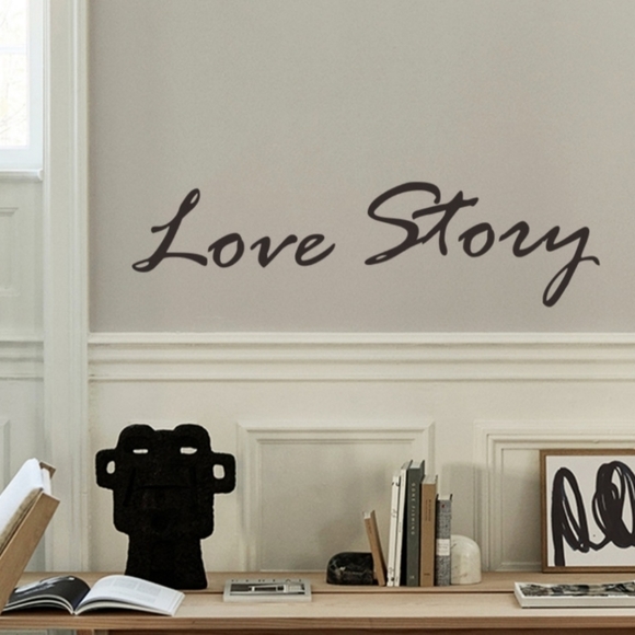Vinyl Wall Decal LOVE STORY - Picture 4 of 6